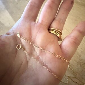 Mejuri Dainty 14k Yellow Gold 18” Adjustable Chain